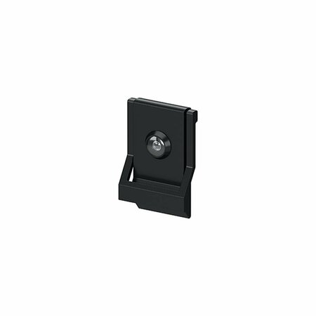 DELTANA 4-5/8 x 3 Modern Door Knocker with Viewer Black Finish DKMV4U19